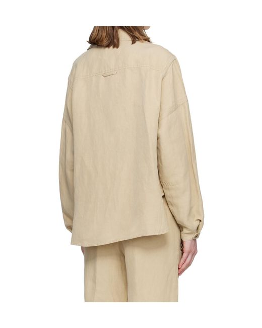 Isabel Marant Natural Sanae Long-Sleeved Casual Jacket