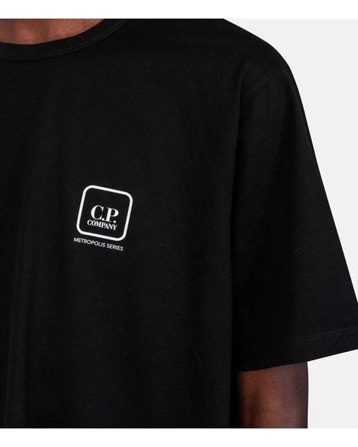 C P Company Black Short-Sleeved T-Shirt for men