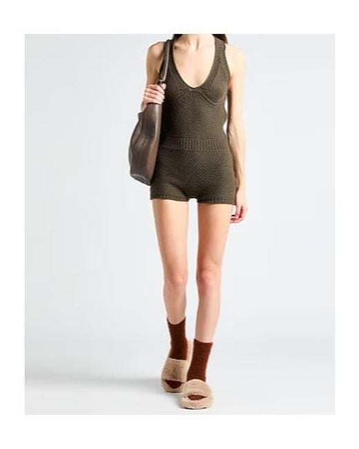 Max Mara Green Playsuits