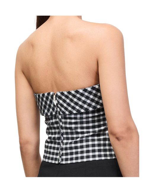 Posse Black Chiara Bustier Top