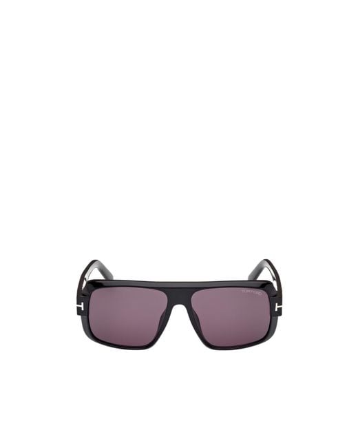 Tom Ford Purple Eyewear Turner Aviator Frame Sunglasses for men