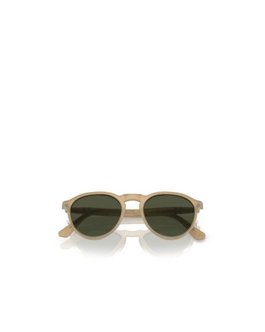 Persol Green Round Frame Sunglasses for men