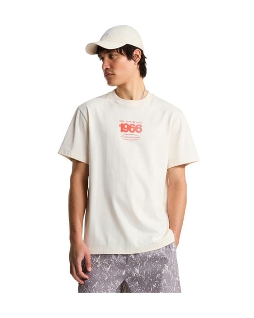 The North Face White Round Neck Short Sleeve T-Shirt for men