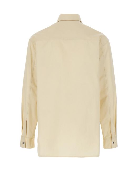 Jil Sander Natural Long Sleeved Shirt for men