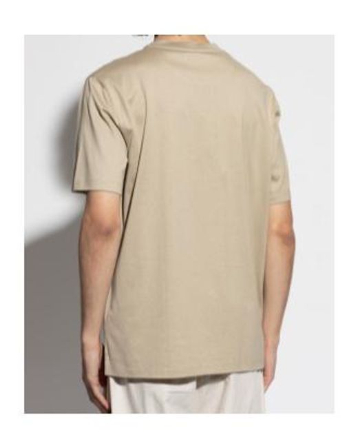 Brioni Natural T-Shirt With A Round Neckline for men