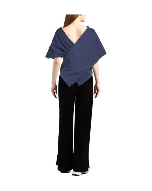 Balenciaga Blue Cropped Top