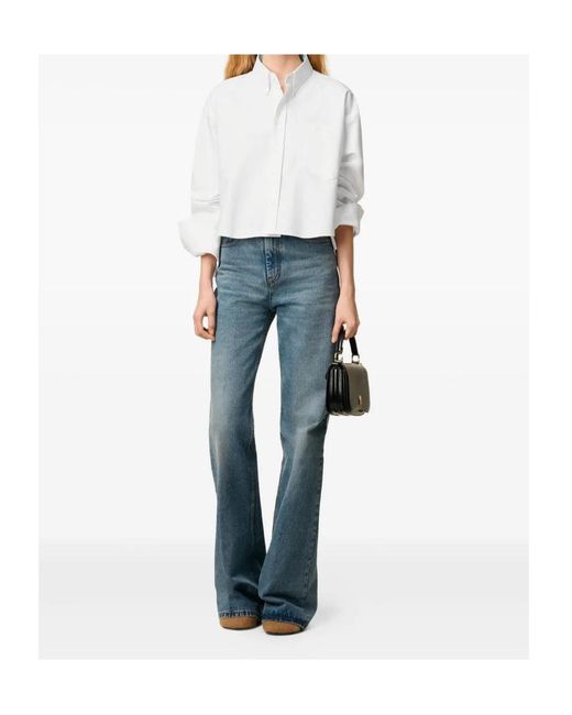 AMI White Ami De Coeur Plaid Shirt