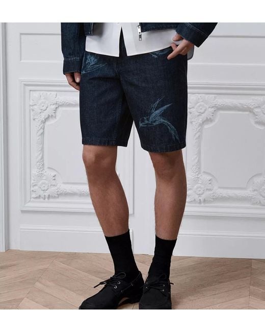 Dior Blue Colibri Shorts for men