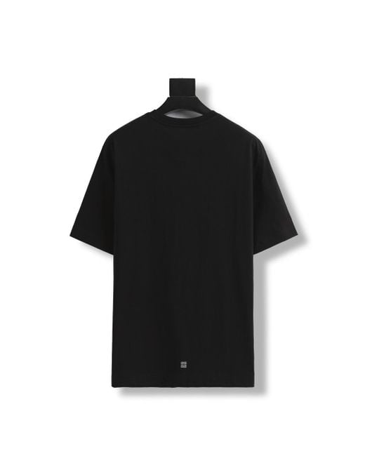 Givenchy Black 4G Lock Slim Fit T-Shirt for men