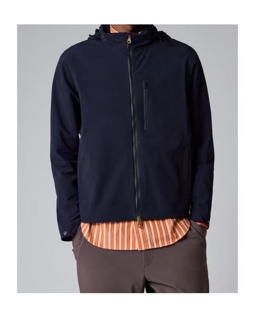 Paul Smith Blue Zip-Up Hooded Jacket for men