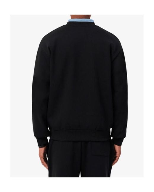 Lacoste Black Long-Sleeved Sweatshirt for men