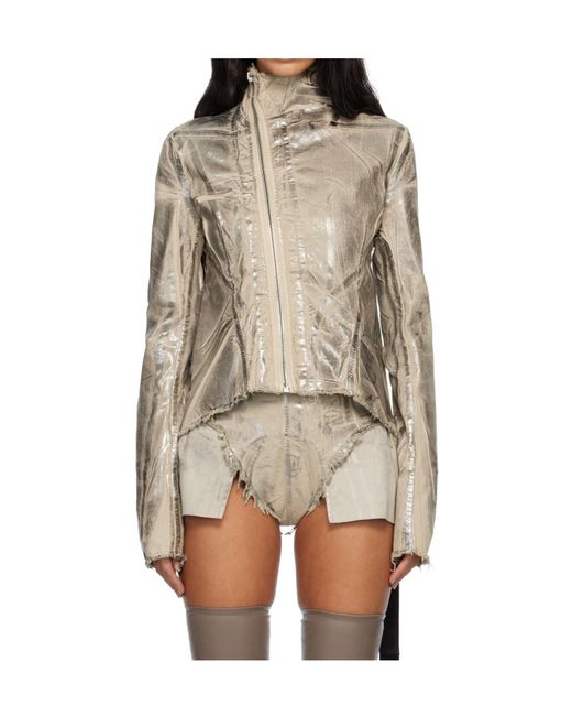 Rick Owens Natural Concordians Naska Gary Denim Casual Jacket