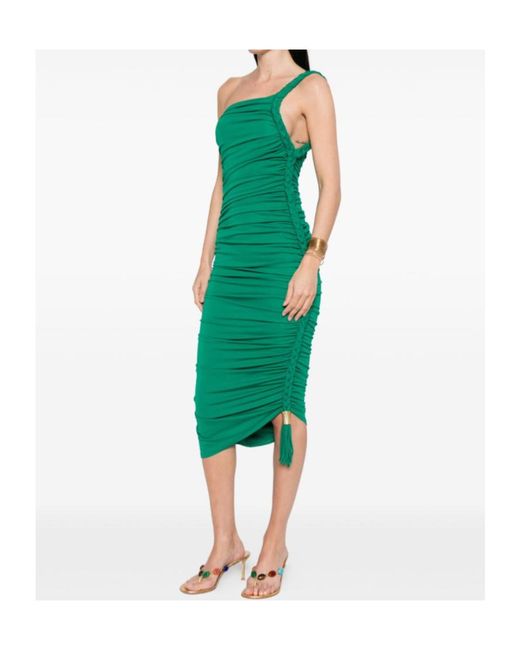 Jonathan Simkhai Green Pleated Midi Dress