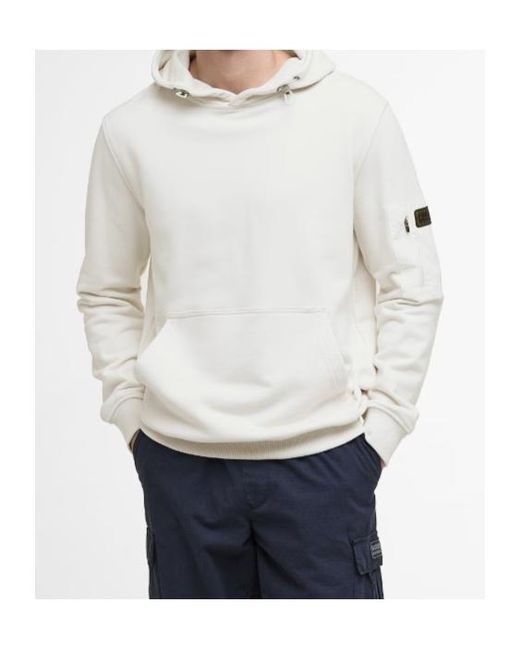Barbour White Ewan Hoodie for men