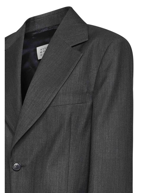 MM6 by Maison Margiela Black Single-Breasted Blazer