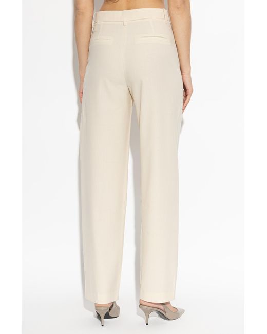 IRO White Casual Pants With Belt Loops