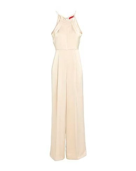 MAX&Co. White Satin Sleeveless Dress