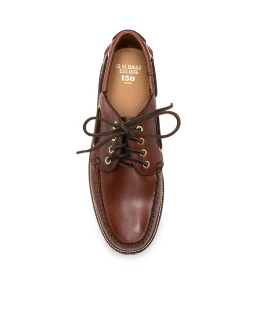 G.H.BASS Brown Ranger Boat Shoes for men