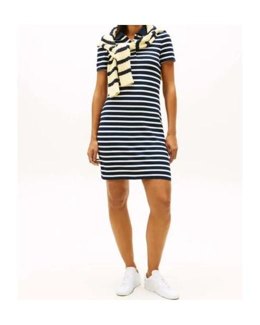 Tommy Hilfiger Blue Striped Dress