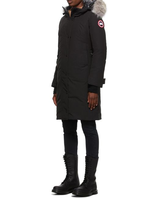 Canada Goose Black Hooded Down Jacket