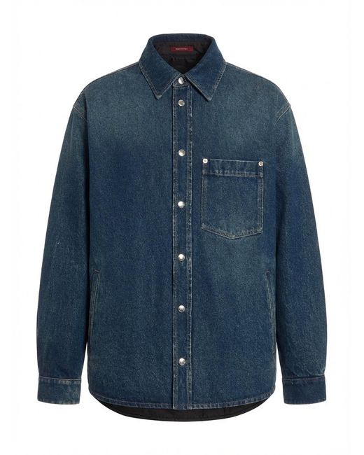 Gucci Blue Reversible Denim Shirt for men