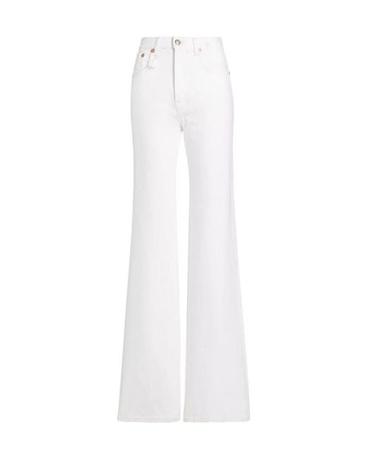 R13 White Lace Back Jane Jean