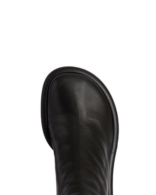 Proenza Schouler Black Round Head Zipper And Ankle Boots