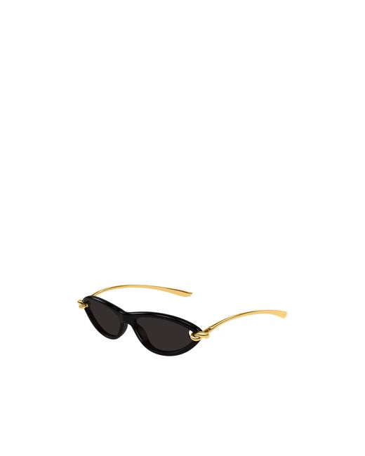 Bottega Veneta White Round Sunglasses
