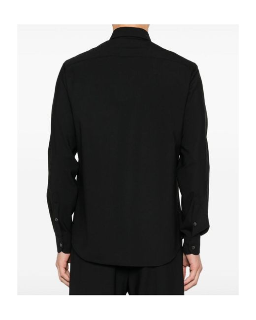 Emporio Armani Black Button Shirt for men