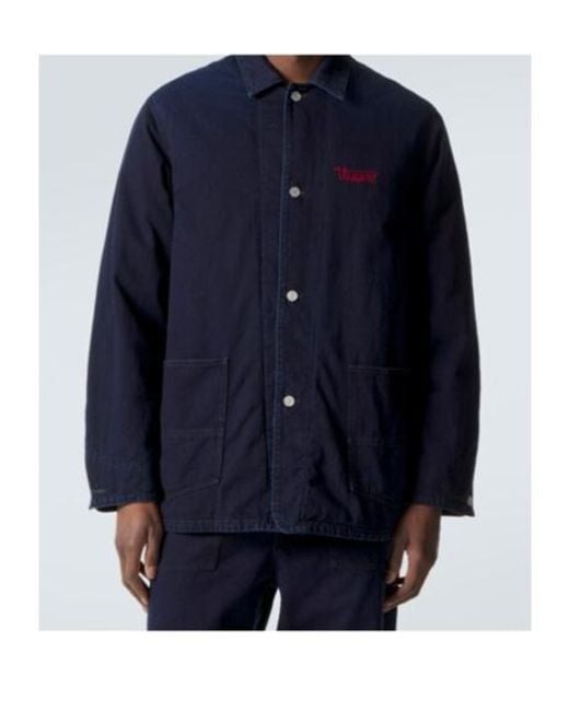 Visvim Blue Osiris Down Denim Jacket for men