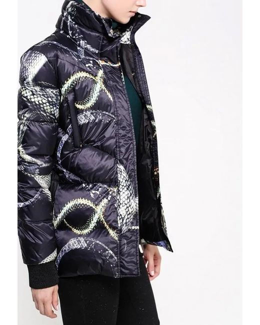 Just Cavalli Black Stand-Collar Cotton Clothes