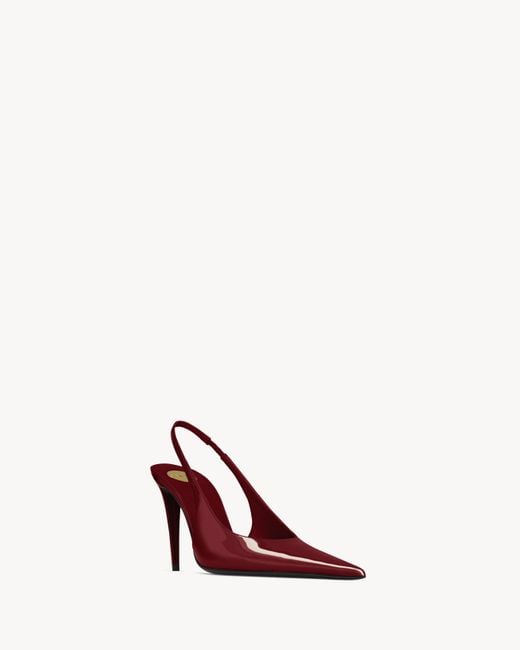 Saint Laurent Pink Guermantes Slingback Pumps