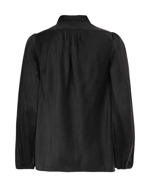 Zimmermann Black Long Sleeved Billow Blouse