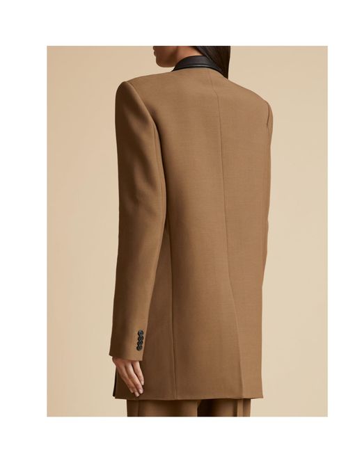 Khaite Brown The Jacobson Asymmetric Blazer