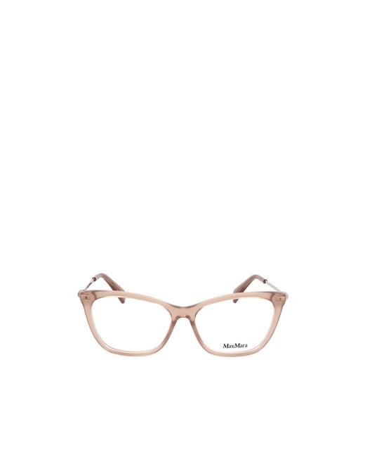 Max Mara White Cat-Eye Glasses
