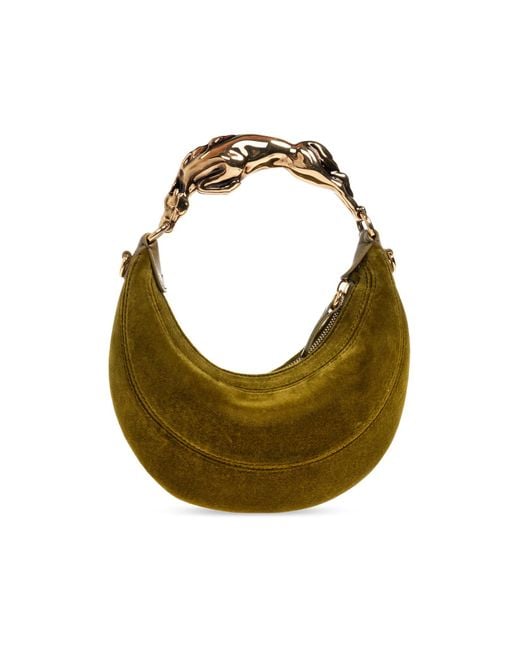 Chloé Green Chloé Horse Small Velvet Tote Bag