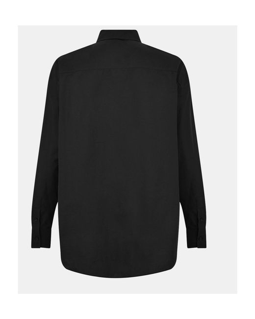 Off-White c/o Virgil Abloh Black Loose Long-Sleeve Shirt With Graffiti Print for men