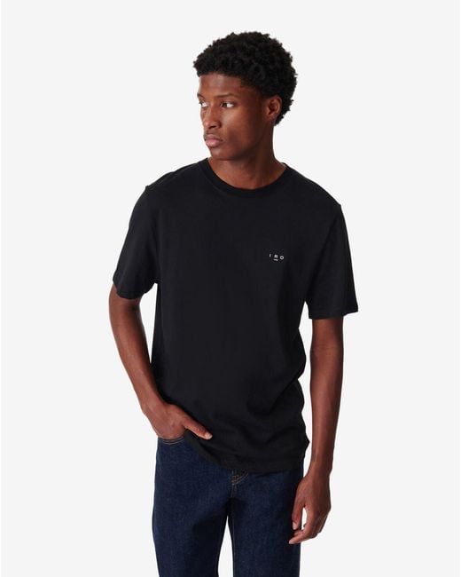 IRO Black Short-Sleeved T-Shirt for men