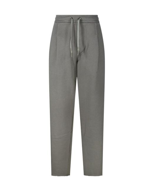 A PAPER KID Gray Logo Decal Sweatpants