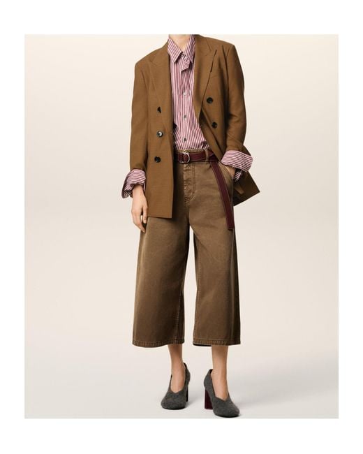 AMI Brown Double-Breasted Jacket