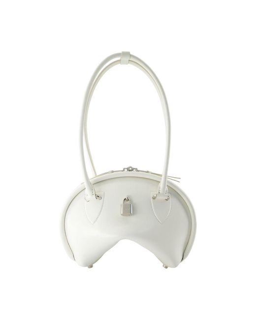Acne White Bowlina Mini Shoulder Bag