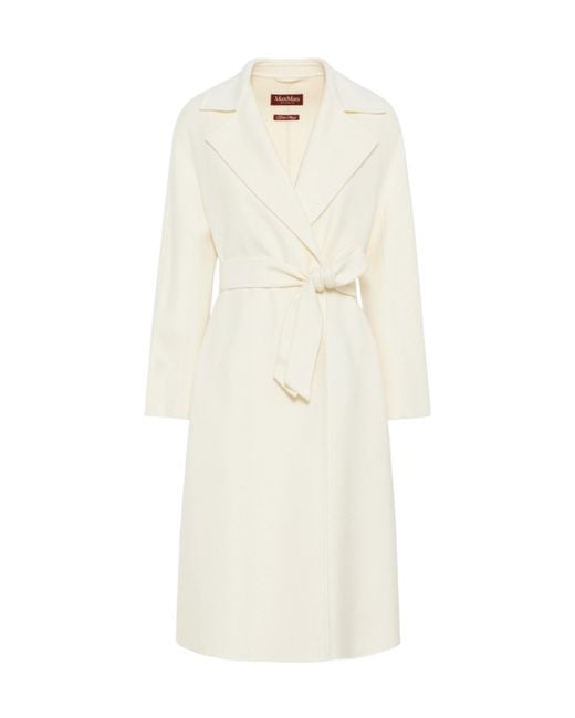Max Mara White Studio Belted Coat