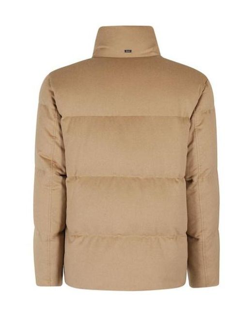 Herno Natural Padded High Neck Coat for men