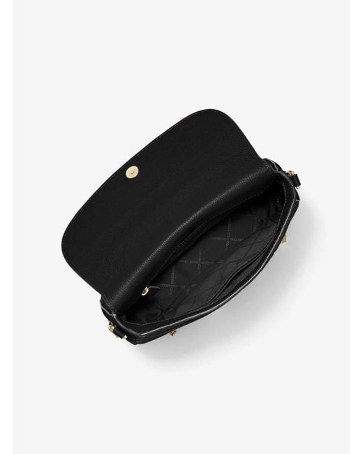 Michael Kors Black Logo Flip Shoulder Bag