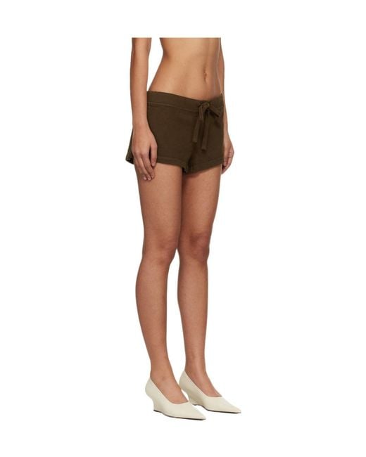 Entire studios Brown Lightweight Micro Shorts
