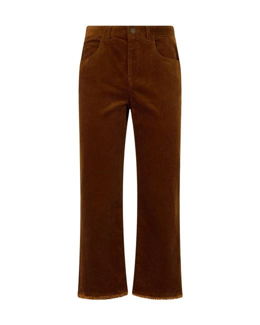Isabel Marant Brown Isabel Marant Étoile Flared Corduroy Pants