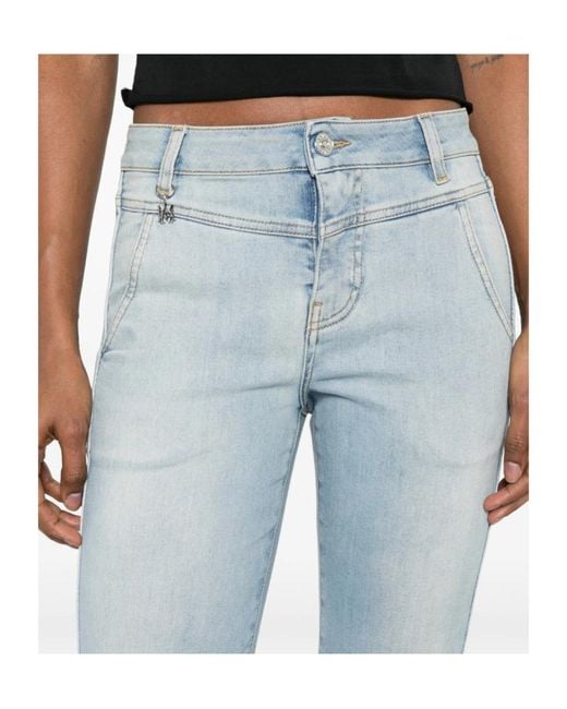 Amiri Blue High-Rise Flared Jeans