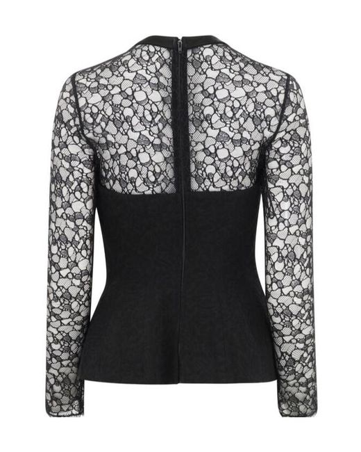 Jonathan Simkhai Black Prima Peplum Top