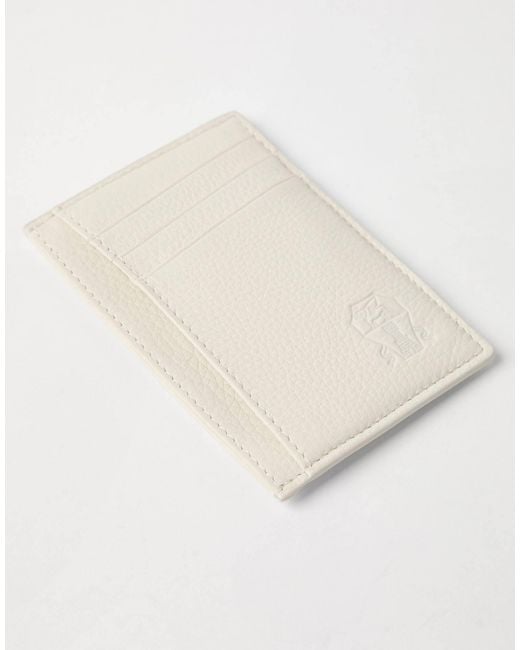 Brunello Cucinelli White Logo-Debossed Cardholder for men