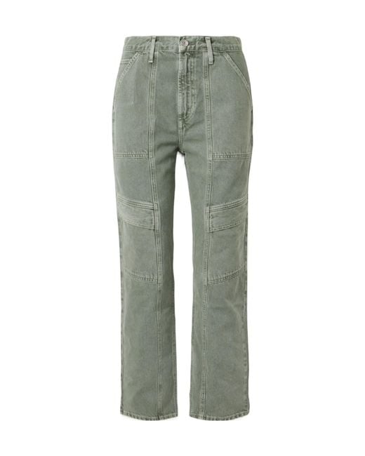 Agolde Green Net Sustain Cooper High-Rise Straight-Leg Organic Jeans